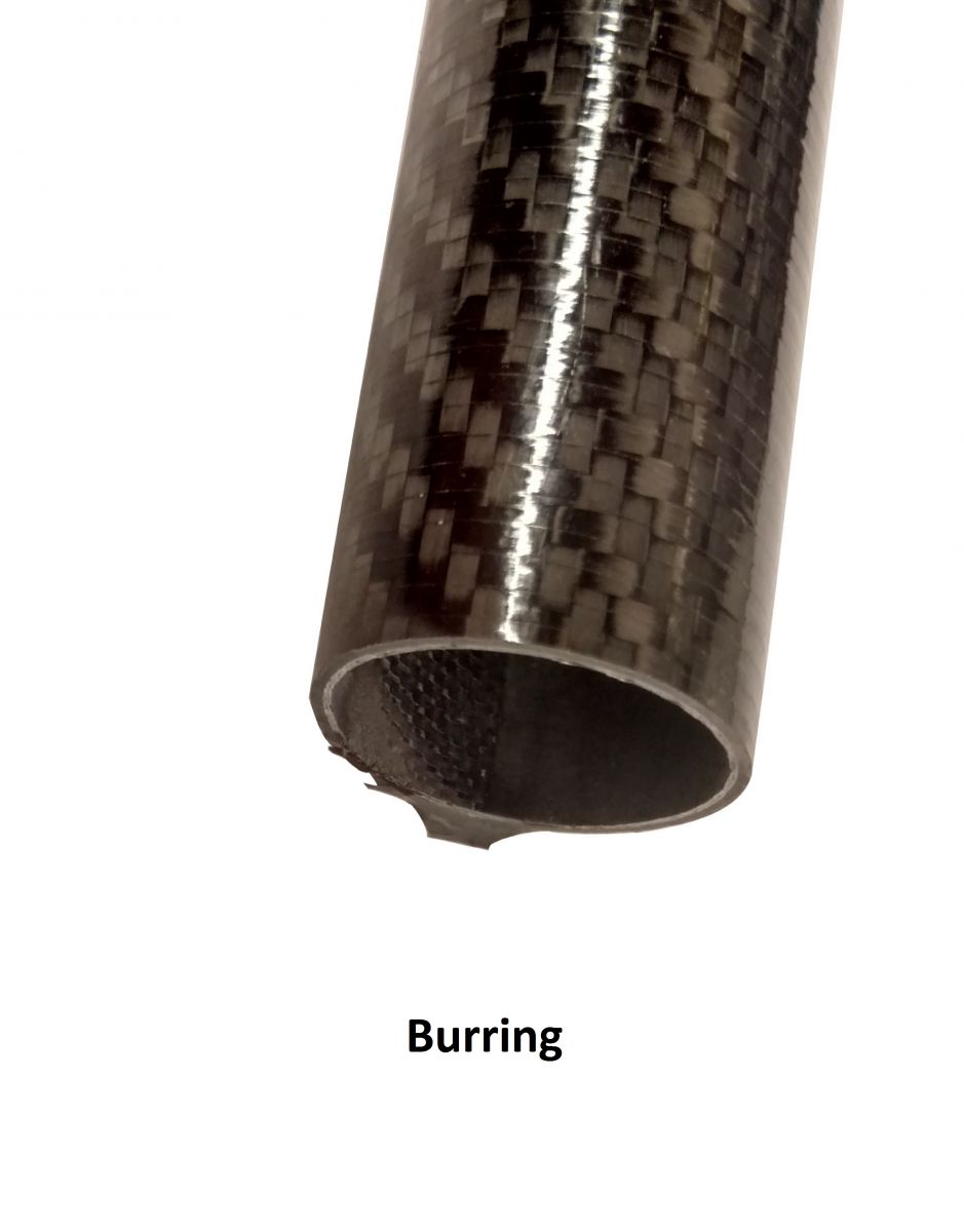 Overheating a carbon fiber tube