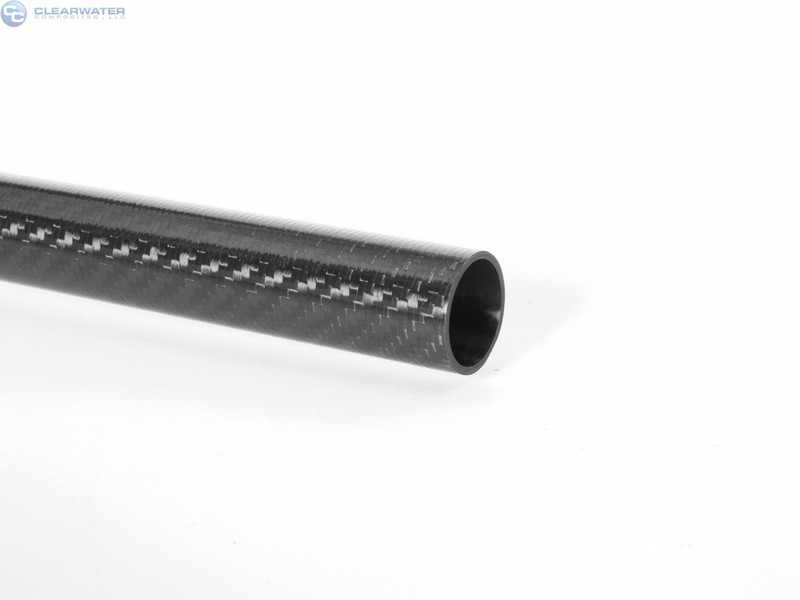 Sanded Finish Carbon Fiber Tube Uni 1.01 x 1.07 x 10.625 inch 